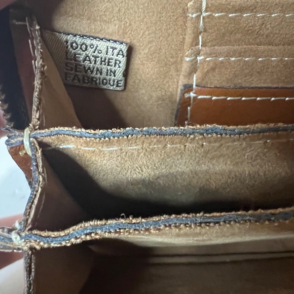 Patricia Nash Vintage Hotel Passport Print Leather Zipper Wallet - Picture 7 of 8